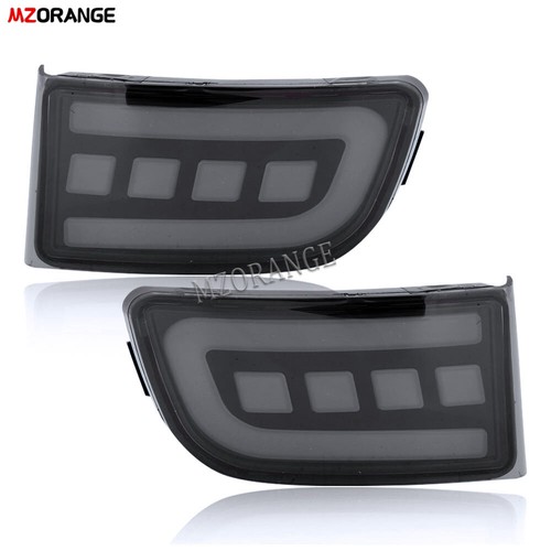 For Toyota Land Cruiser Prado 2002-2009 LED Rear Bumper Brake Light Smoked Lens - Picture 9 of 13