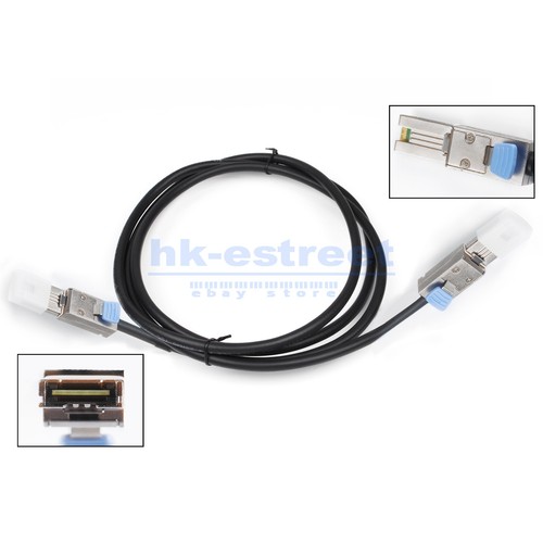 For EMC Amphenol Mini-SAS 2m 038-003-787 Cable Mini SAS SFF-8088 to SFF-8088 - Picture 7 of 12