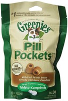 Greenies 30-piece Canine Dog Treat With Pill Pocket For Tablet, Peanut Butter, 3 on sale Greenies 30-piece Canine Dog Treat With Pill Pocket For Tablet, Peanut Butter, 3 on sale