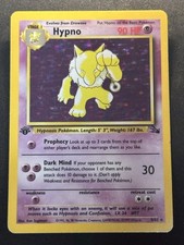 Hypno 8/62 Fossil-1st Edition Holo