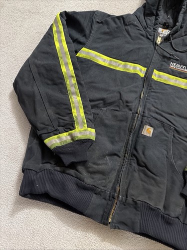 Carhartt 376-20 Railroad Reflector Jacket Sz XL Double Lined Warm Winter Coat - Picture 17 of 24