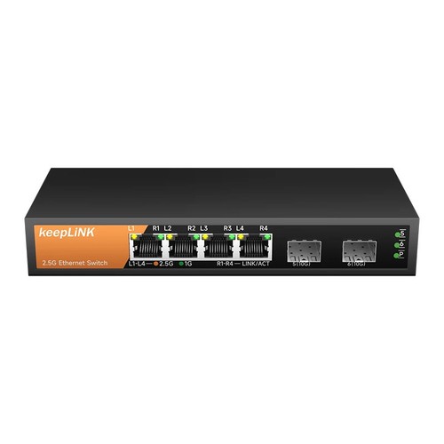 6-portowy przełącznik Multi-Gigabit 4x 2,5Gb Ethernet 2x 10G SFP+ - Zdjęcie 5 z 10