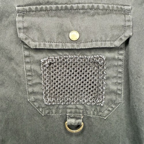 VTG Lauren Ralph Lauren Size Large Women’s Safari Outfitters Black Snap Up Shirt - Picture 4 of 10