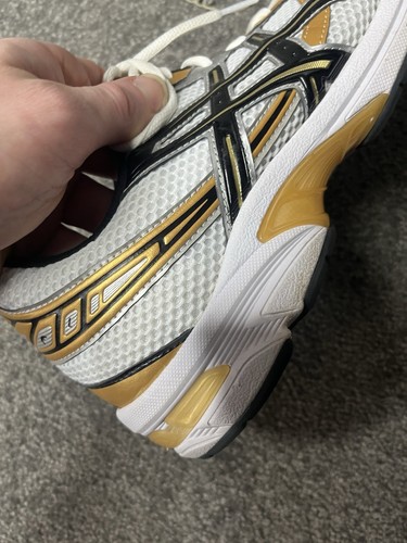 Asics Gel-1130 Mens US 11 White Pure Gold Running Shoes Cross Trainers Sneakers - Picture 6 of 12