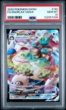 2020 POKEMON SWORD & SHIELD #142 FULL ART/SNORLAX VMAX PSA 10