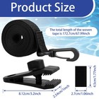 24Pcs Pool Solar Blanket Strap Kit Adjustable Pool Solar Cover Reel KoHhN