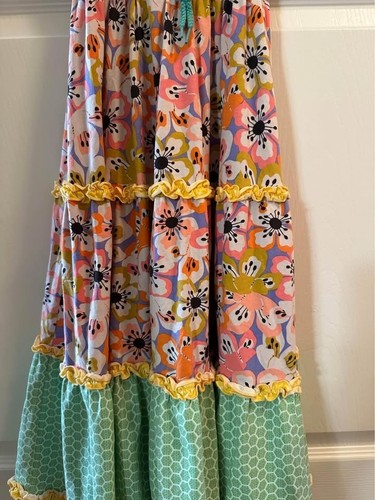Matilda Jane Girls Floral Tiered Maxi Sundress Tell Me More Sz 6 - Item # 23041D - Picture 3 of 4