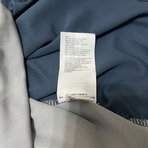 Adidas Polo Shirt Mens 3XL Tall Blue Gray Sustainability Performance Lightweight - Imagen 16 de 20