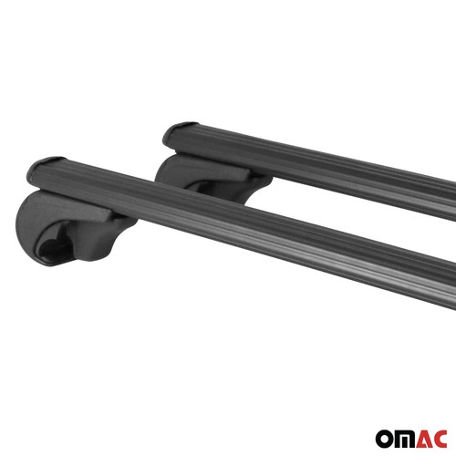 Lockable Roof Rack Cross Bars Luggage Carrier for Jeep Cherokee 2014-2023 Black - Picture 12 of 12