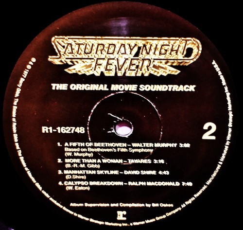 💥SATURDAY NIGHT FEVER SOUNDTRACK (RARE "REMASTERED" NM VINYL X2 / RL-2014) - Picture 11 of 18