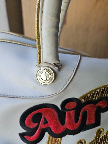 AIR BETSEYVILLE. BOLSO DE LONA BLANCO. BETSEYVILLE DE BETSEY JOHNSON. BRILLO DORADO. - Imagen 12 de 13