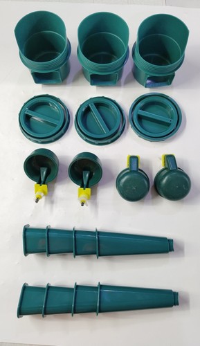 Futterautomat hühner Hühnertränke Futterspender Futtertrog Automatische-Feeder , - Bild 14 von 24