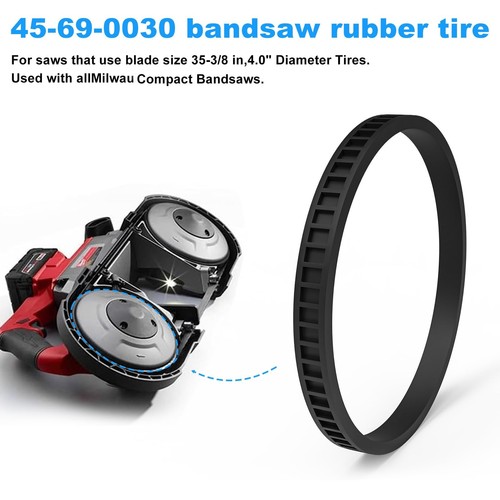 45-69-0030 Band Saw Tire FOR Mil BandSaw Compact Pulley Tires 2629-20 6242-6 ... - Picture 3 of 8
