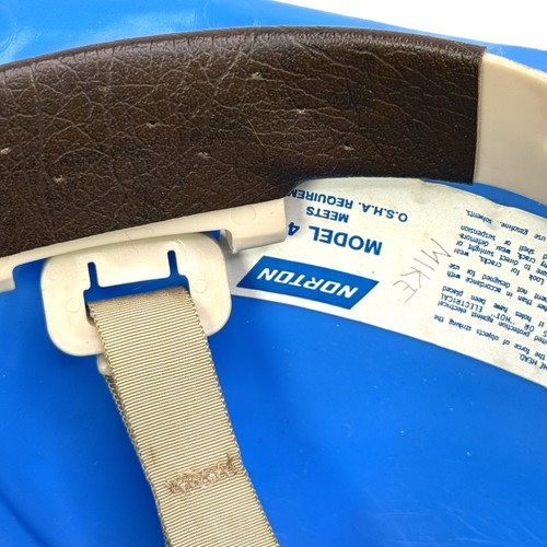 Westinghouse Blue Bauhelm Hard Hat Norton 410 Vintage 1979 USA - Bild 11 von 21