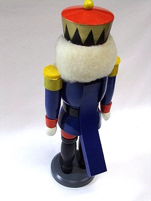 Nußknacker König blau-DDR - expertic   Orginal Erzgebirge - - Bild 4 von 4