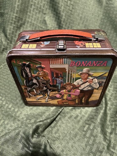 Bonanza Metal Lunchbox By Aladdin with Thermos 1965 - Picture 23 of 23