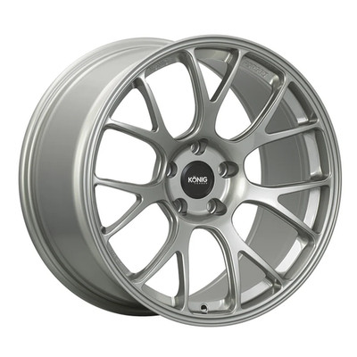 KONIG Forged F1M Rim 18X10.5 5X120 Offset 25 Ash Silver (Quantity of 1)