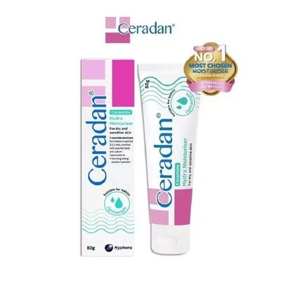 CERADAN Hydra Moisturizer 80g x2 Twin Pack | Ceramide Cream for Dry, Sensitive
