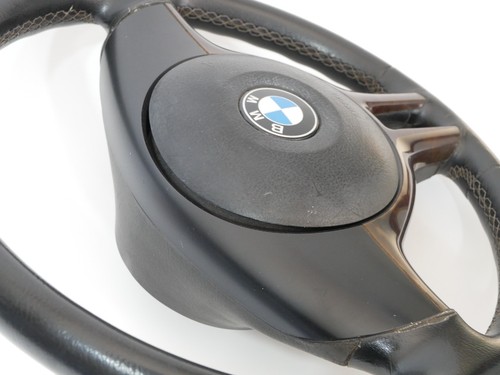 Volante BMW serie 3 e46 sterzo 3 razze sportivo in noce airbarg - Imagen 8 de 12