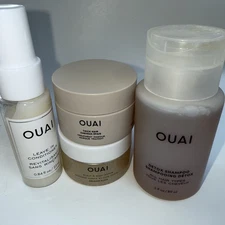 Ouai 4 Pieces Set Hair Care Shampoo Conditioner Treatment Scalp Body Scrub