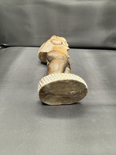 "CESTA DE TRANSPORTE MUJER PIEDRA PRIMITIVA ARTE POPULAR AFRICANO PRINCIPIOS DE 1900 10""" - Imagen 5 de 6