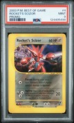 Pocket Scout - 2003 POKEMON BEST OF GAME PROMO #4 ROCKET'S SCIZOR PSA 9