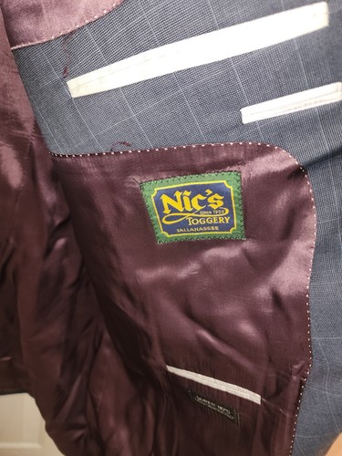 Chaqueta Abrigo Deportivo Jack Victor 54R Super 110's Azul Lana Tejido Italia 🔥 - Imagen 6 de 13