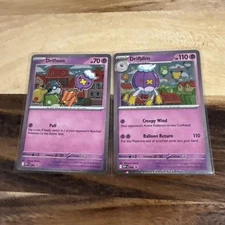 Drifloon 005 Drifblim 006 Black Star Promo - Mega Evolution - SWIRL PAIR
