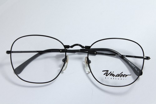 WINDSOR 806 C.19 Foldable Eyeglasses Frame Unique Rare Folding Black 53-21 - Picture 11 of 13