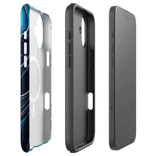 Blue Abstract tough case for iPhone 16 - 第 8/12 張圖片