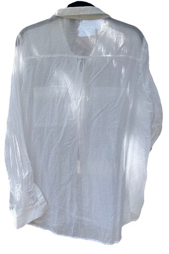 Damenbluse Gap Boyfriend Fit weiß 100 % Baumwolle LS - LG gebraucht - Bild 5 von 10