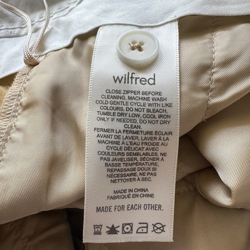 NWT Aritzia Wilfred The Effortless Cropped Wide Leg Pants Sandy Beige Sz 16 - Picture 12 of 13