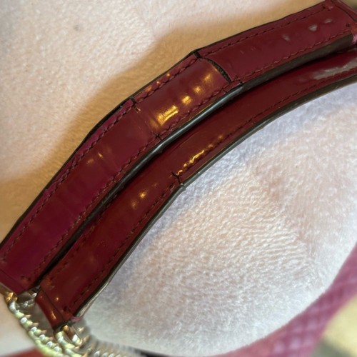 Coach Metro Tasche gesteppt Leder Kette Cranberry burgund groß - Bild 10 von 14