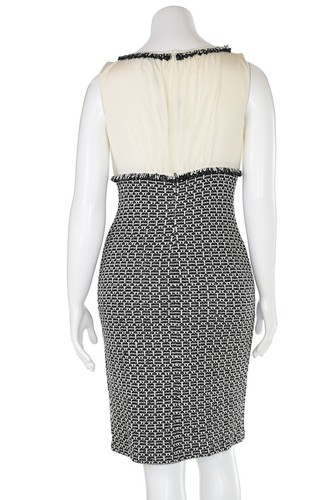 NWT St. John Knits $2,890 2Pc Fringe Jacket & Dress Suit in Caviar Multi sz 8 - Picture 14 of 16