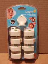 Safety 1st Magnetic Locking System Complete 9-Piece 8 Locks - 1 Key New Sealed