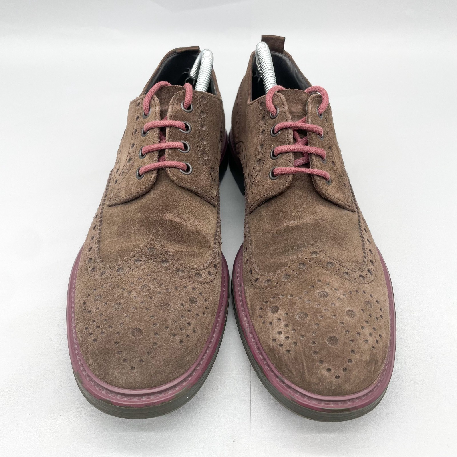 SAOLA Scarpe eleganti Oxford Hugo Boss da uomo 43 10 Bokio derby a coda di rondine in camoscio marrone stringate