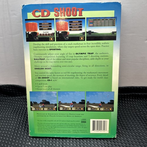 CD Shoot (Philips CD-i, 1992) CDI, W/SLIPCOVER - Picture 2 of 4