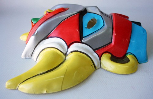 VINTAGE 70'S GOLDRAKE GOLDORAK SHOGUN MAZINGA ROBOT PLASTIC MASK VOLTRON NEW ! - Picture 7 of 9