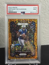 2023 Prizm Anthony Richardson #343 Orange Disco PSA 9 MINT Indianapolis Colts!