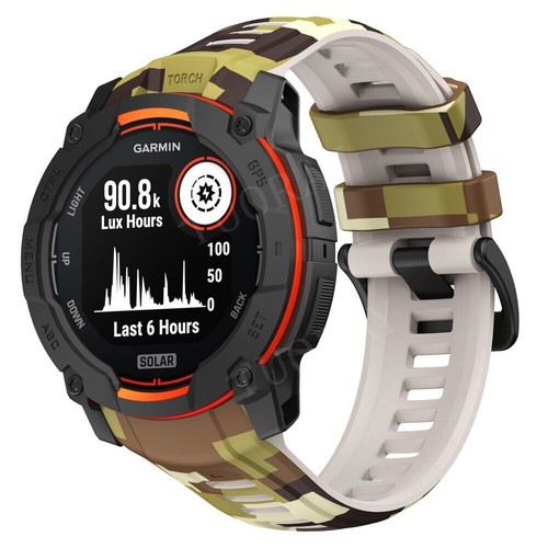 For Garmin instinct 3 45mm / 50mm Bracelet Silicone Strap Wrist Band Smartwatch - Picture 45 of 64