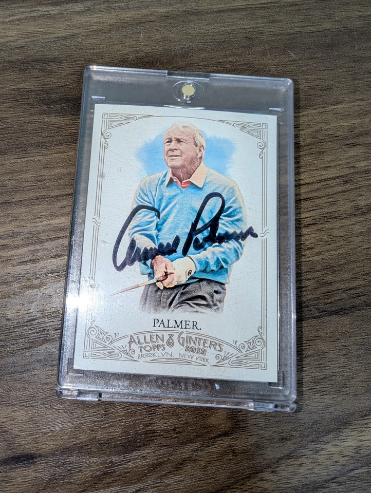 ARNOLD PALMER 2012 TOPPS ALLEN & GINTER'S SIGNED AUTOGRAPHED CARD #105  - Image 2 of 4