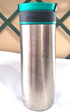 Contigo 16oz Stainless Steel Autoseal Tumbler Mug Teal/Black/Silver Turn To Lock