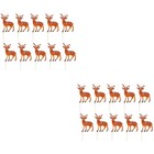 20 Pcs  Christmas Deer Cupcake Toppers Cake Decorative Toppers Party Supplies