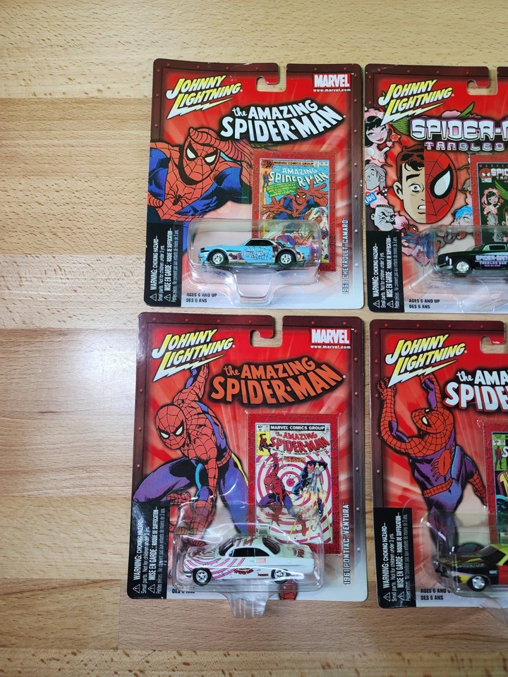 Complete Set Of 12: 2002 Johnny Lightning MARVEL Spider-Man X-Men Hulk  - Image 2 of 4