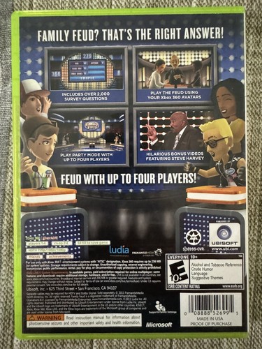 Family Feud: 2012 Edition (Xbox 360) Complete w/ Manual & Tested - Free Shipping - Picture 7 of 7