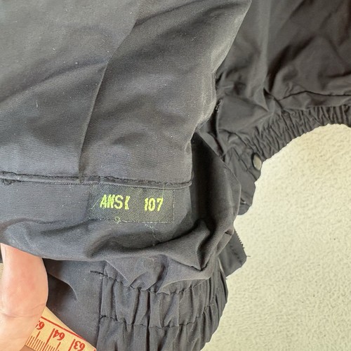 Gerber Hi Vis Rain Jacket Mens 2XL Reversible ANSI 107 Black Yellow Liner READ - Picture 16 of 23