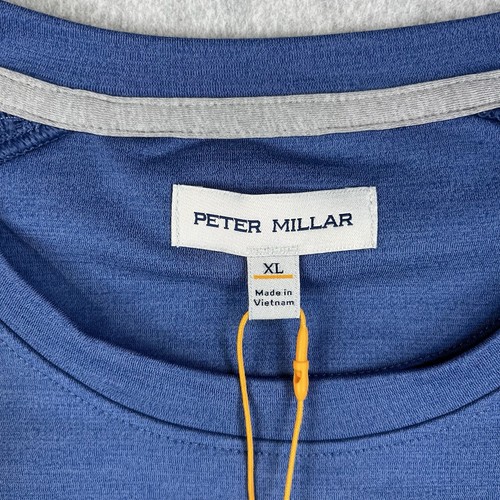 Peter Millar Crown Sport Performance Crewneck Pullover Sweater Sport Blue XL - 第 4/10 張圖片