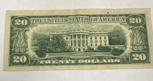 1963A $20 Fancy Serial Number 6 of a Kind 4s L44344448B - Picture 5 of 7