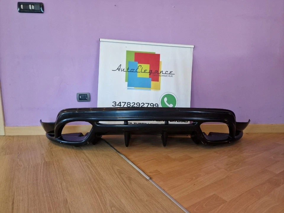 💕ART. 0405 DIFFUSORE ALFA ROMEO GIULIETTA LOOK QUADRIFOGLIO NERO LUCIDO💕 - Immagine 3 di 4