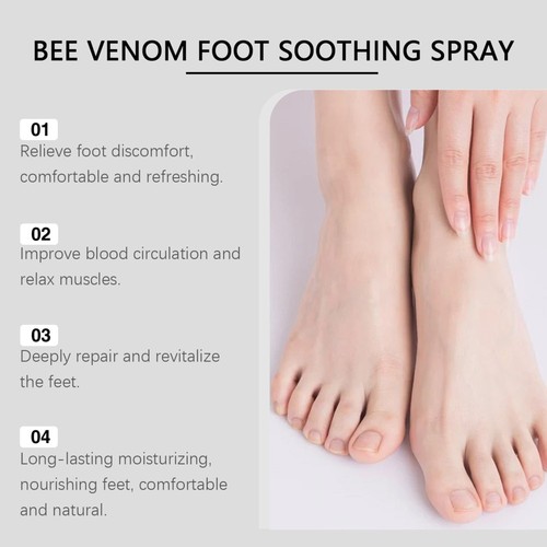 1-5X Bee Venom Foot Care Soothing Spray Deeply Nourishes Foot Sanitizer Relieve - Picture 8 of 16
